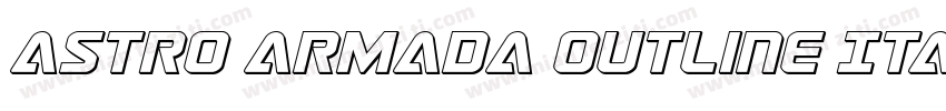 Astro Armada Outline Italic字体转换